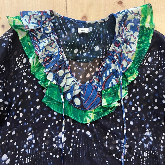 100% Silk Sheer Blouse by ‘Warm’, EUC - Picture 5 of 5